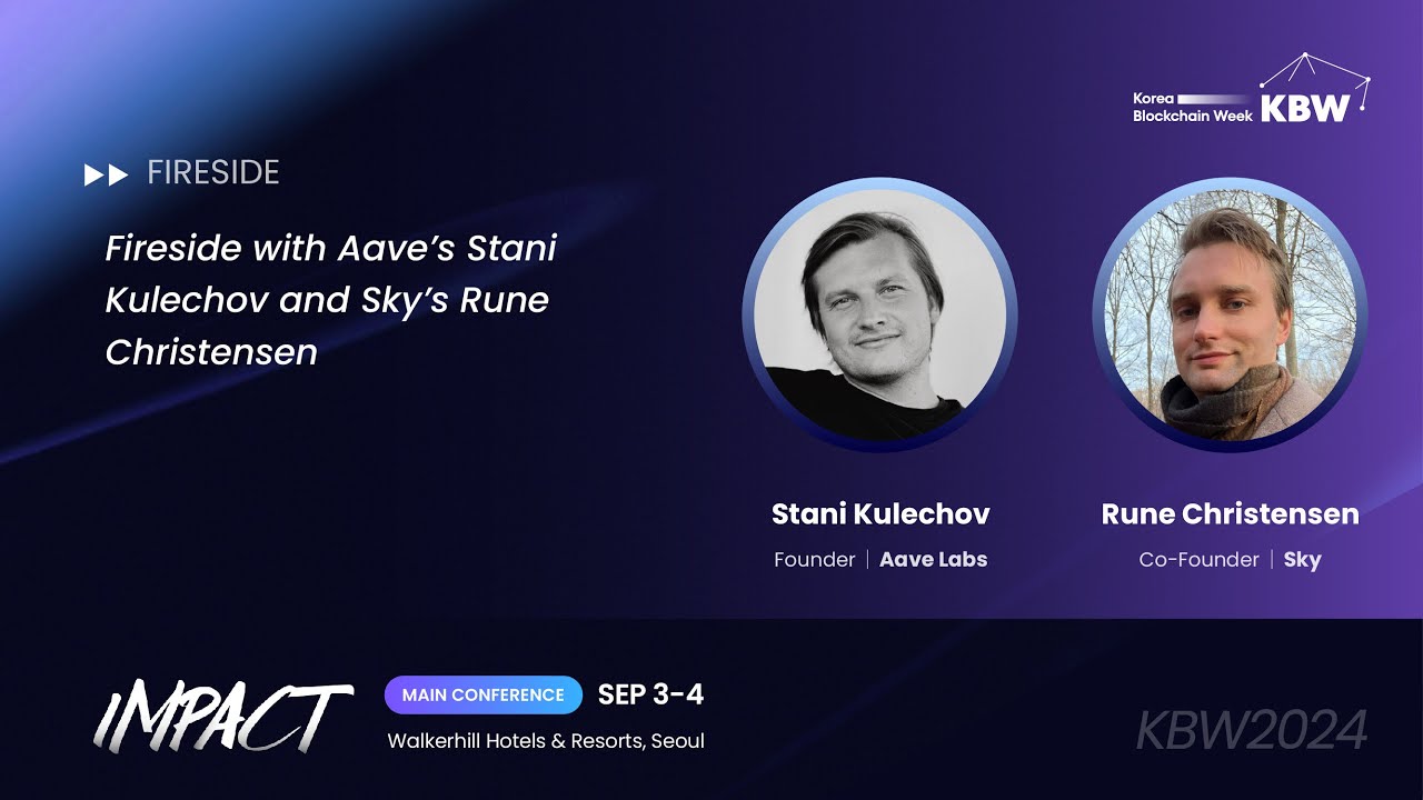 Fireside With Aave's Stani Kulechov and Sky's Rune Christensen l KBW2024