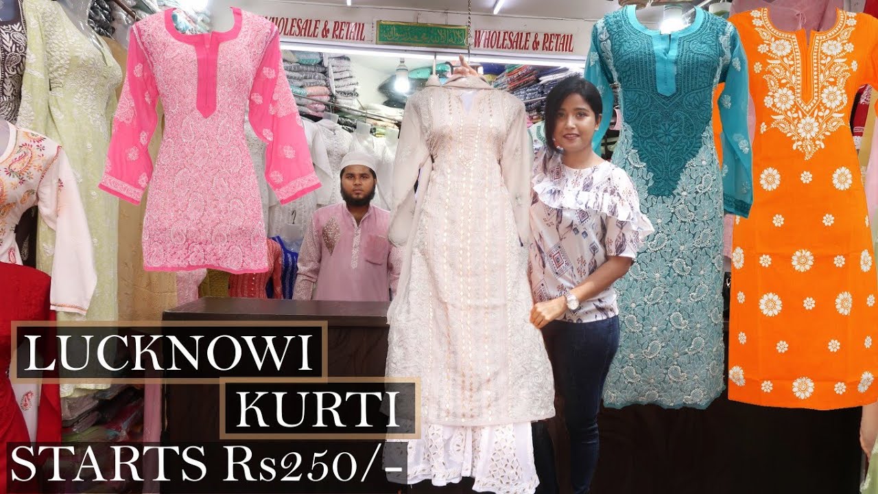 Best Lucknowi Kurti | Wholesale And Retail | Crawford Market | Kurti starting rs 250 |