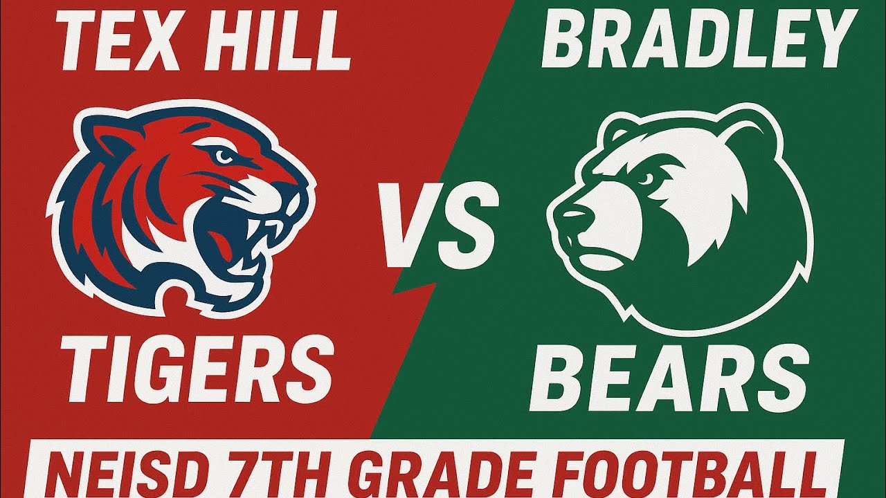 NEISD Football (Week 1): Tex Hill Tigers vs Bradley Bears