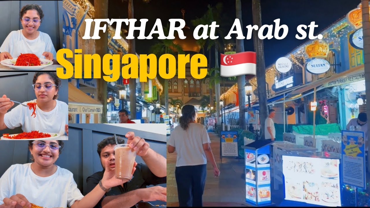 Ifthar at Arab Street - Singapore | Budget food & transport exploring in 🇸🇬| #ramadan2026 | 