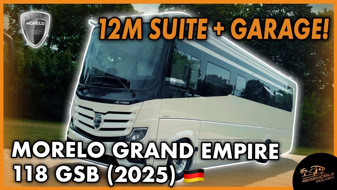 MORELO Grand Empire 118 GSB🚍👑 | Luxus auf 12 Metern & integrierte PKW-Garage🛞Ein rollendes Traumhaus