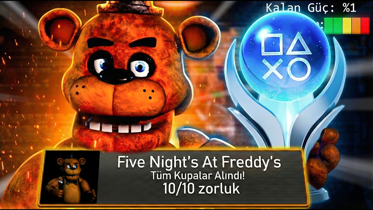 Five Nights At Freddy's %100 Başarım Beni PARANOYAK YAPTI!