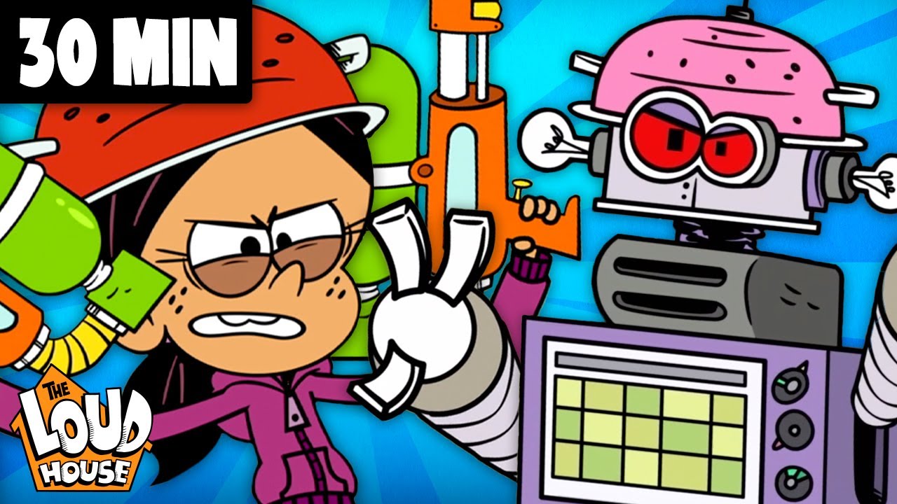 EPIC Robot Battles! w/ Lincoln & Ronnie Anne | 30 Minute Compilation | Loud House & Casagrandes