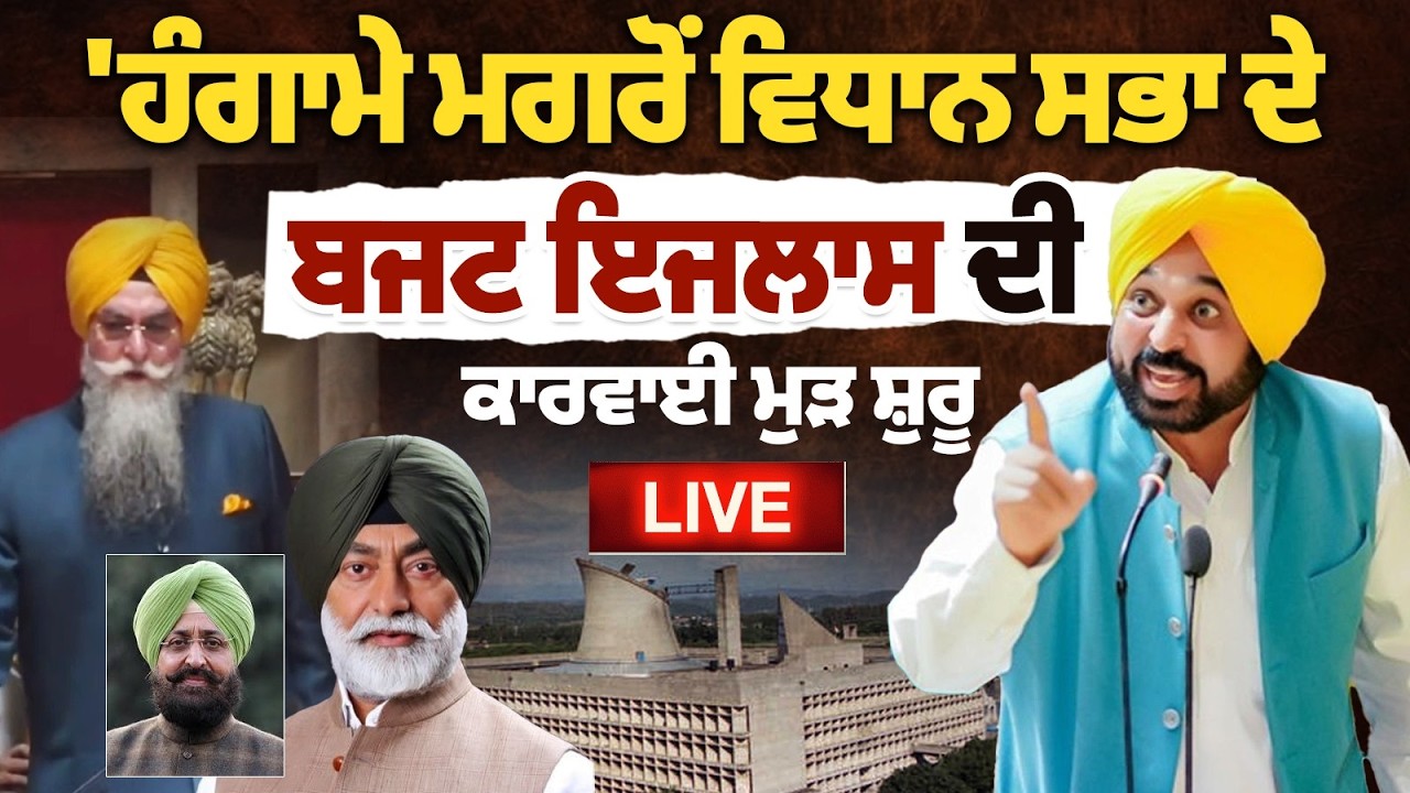 Punjab Vidhan Sabha Session LIVE |  LPG Cyclinder Issue | CM Bhagwant Mann | Partap Bajwa | Hungama