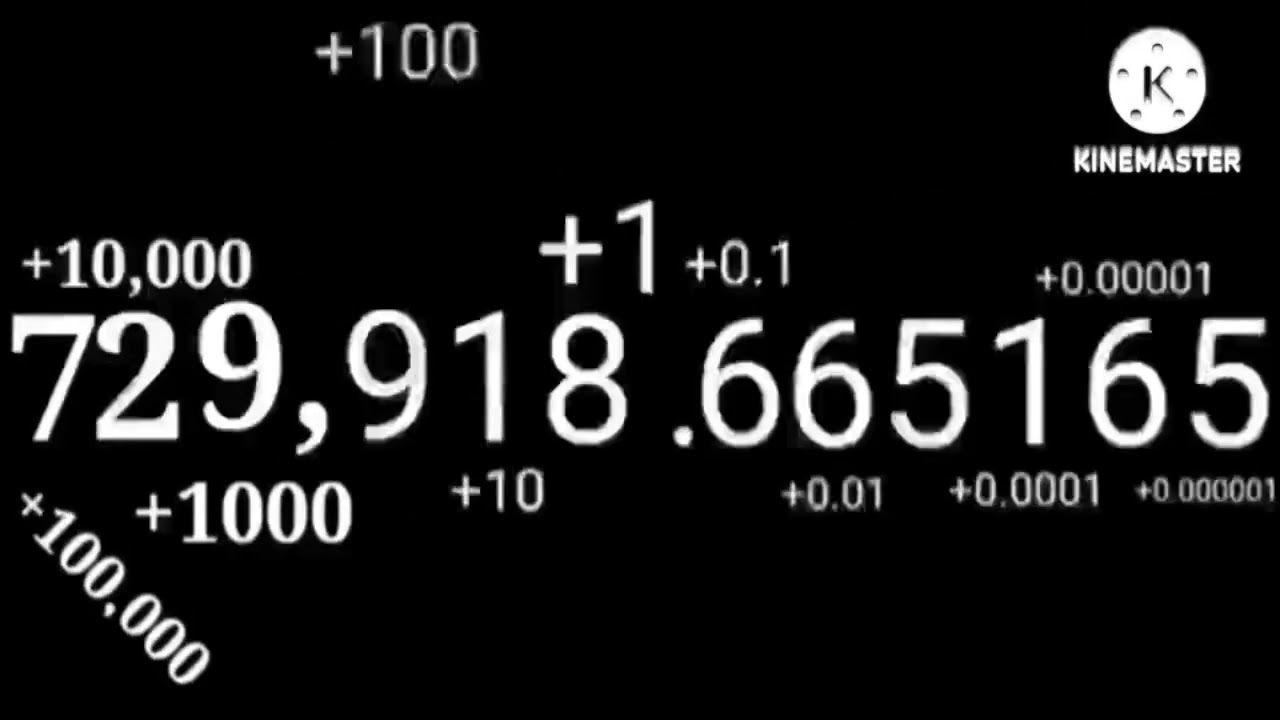 Numbers 0 to 1 Quadrillion with sound