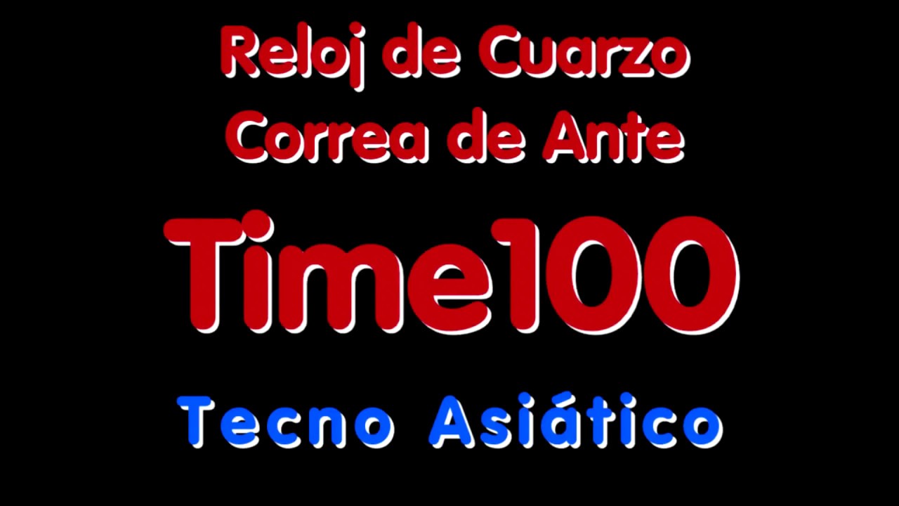 Reloj de Cuarzo con Correa de Ante Time100