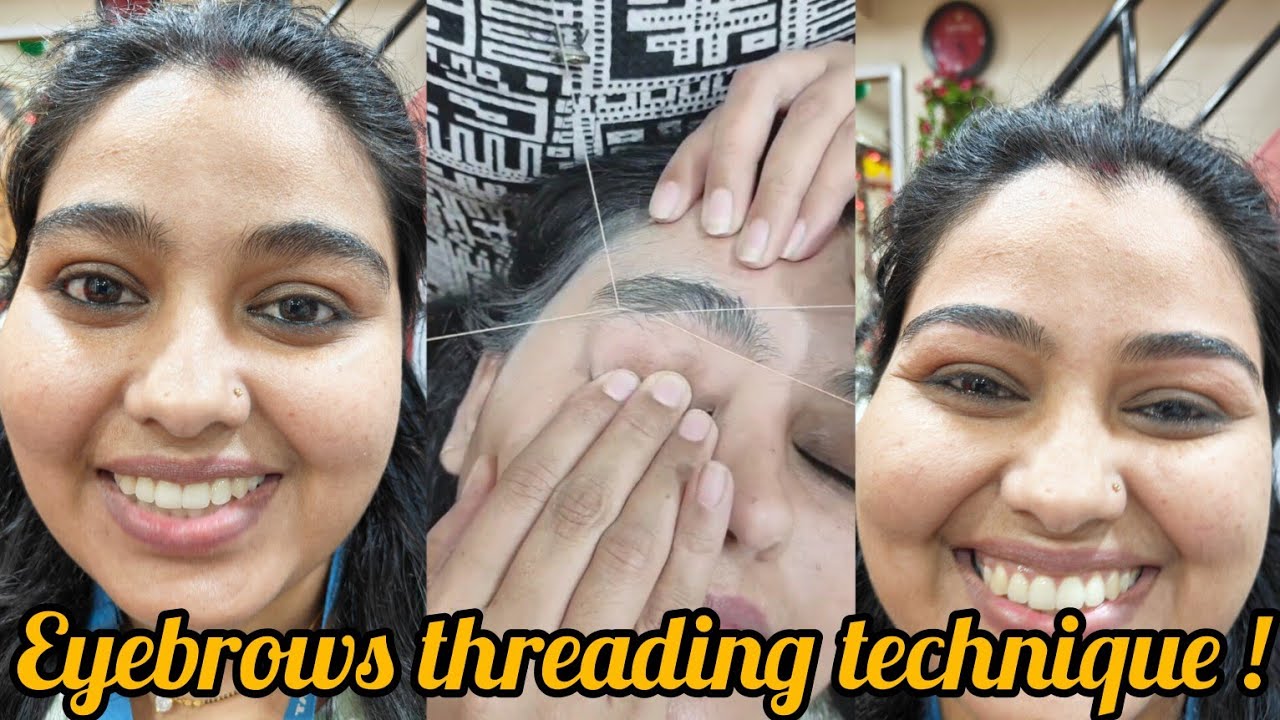 Aasan tarike se eyebrows karana sikhe | Threading | Eyebrows shaping | Hair removal technique