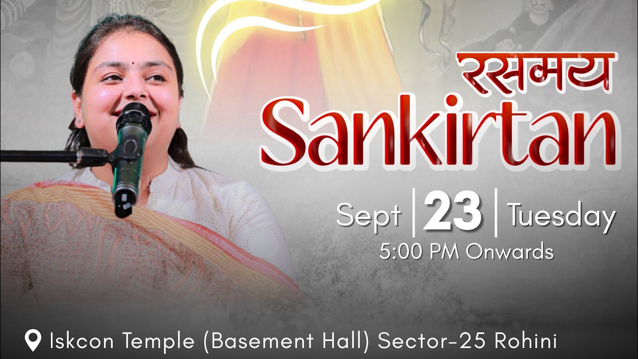 Live Sankirtan 🔴 | Arushi Gambhir | Iskcon Temple, Rohini, New Delhi. 