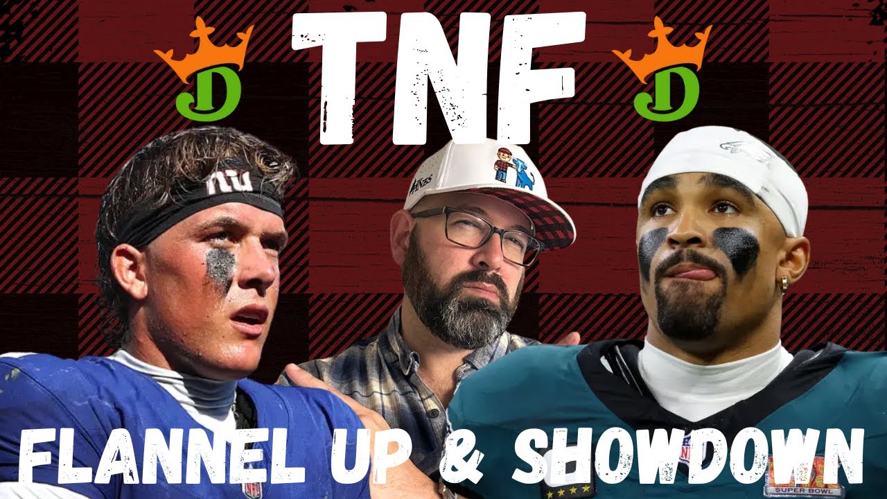 NFL DFS DraftKings Showdown Picks LIVE Strategy For Eagles-Giants Thursday Night Football Lineups