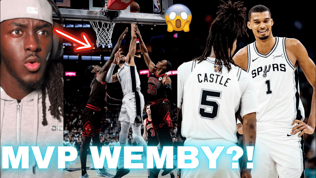 WEMBY EXPLODES FOR 41 PTS.. Spurs Vs Bulls Highlights Reaction