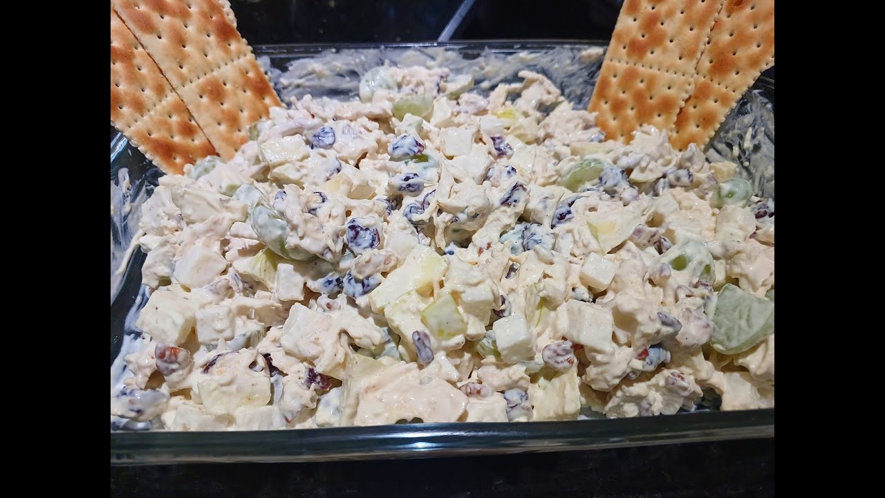 ENSALADA DE POLLO CON MANZANA / Simplemente Rica!