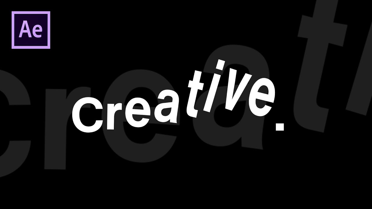 Bouncy Text Animation in After Effects - After Effects Tutorial - No Plugins
