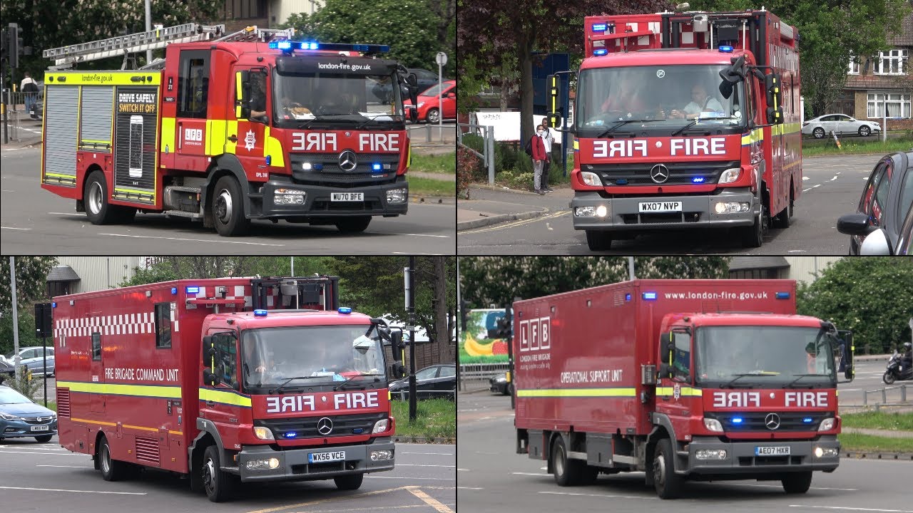 [CYLINDERS & ASBESTOS INVOLVED!] Specialist Fire Engines Rush to Industrial Fire in London