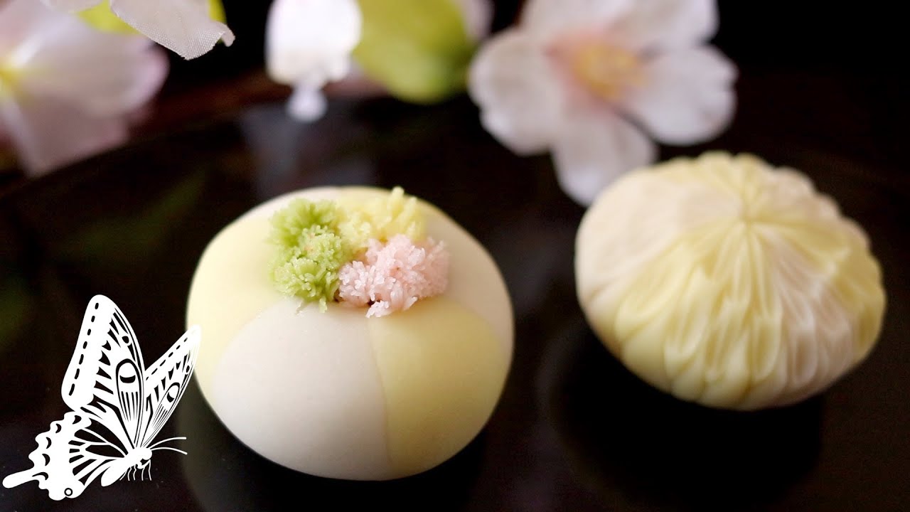 Wagashi Nerikiri Spring color Redipe 　 和菓子 春色の練り切りの作り方