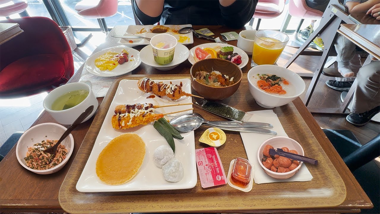 Amazing Japanese Breakfast Buffet Restaurant in Osaka