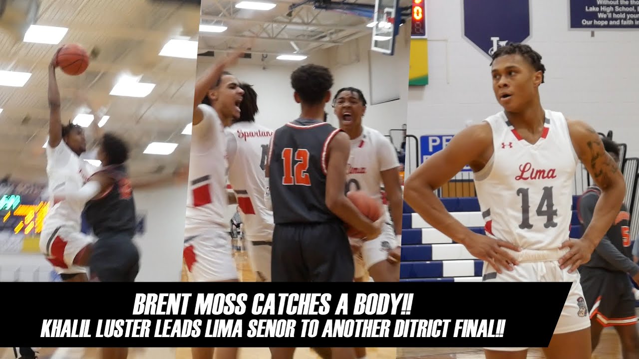 Brent Moss Catches A Body!! Khalil Luster Leads Lima Senior To Another District Final!!
