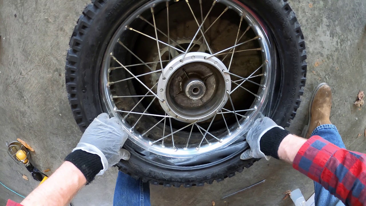 Putting New Tires on the DR200 (Shinko 244)