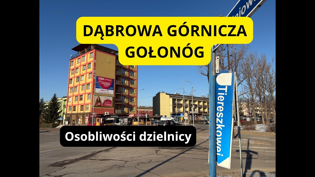 Dąbrowa Górnicza Gołonóg - osobliwości dzielnicy | Katowice, Lipsk, Tierieszkowa i zakryte schody