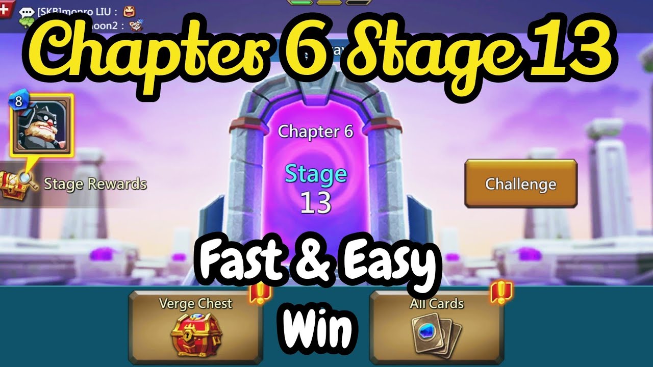Lords mobile vergeway chapter 6 stage 13