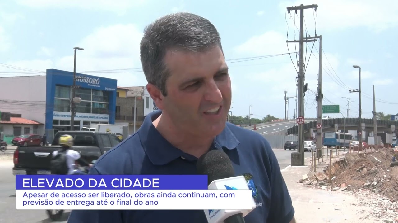 ELEVADO DA CIDADE É LIBERADO PARA TRÂNSITO E ENTRA EM FASE FINAL