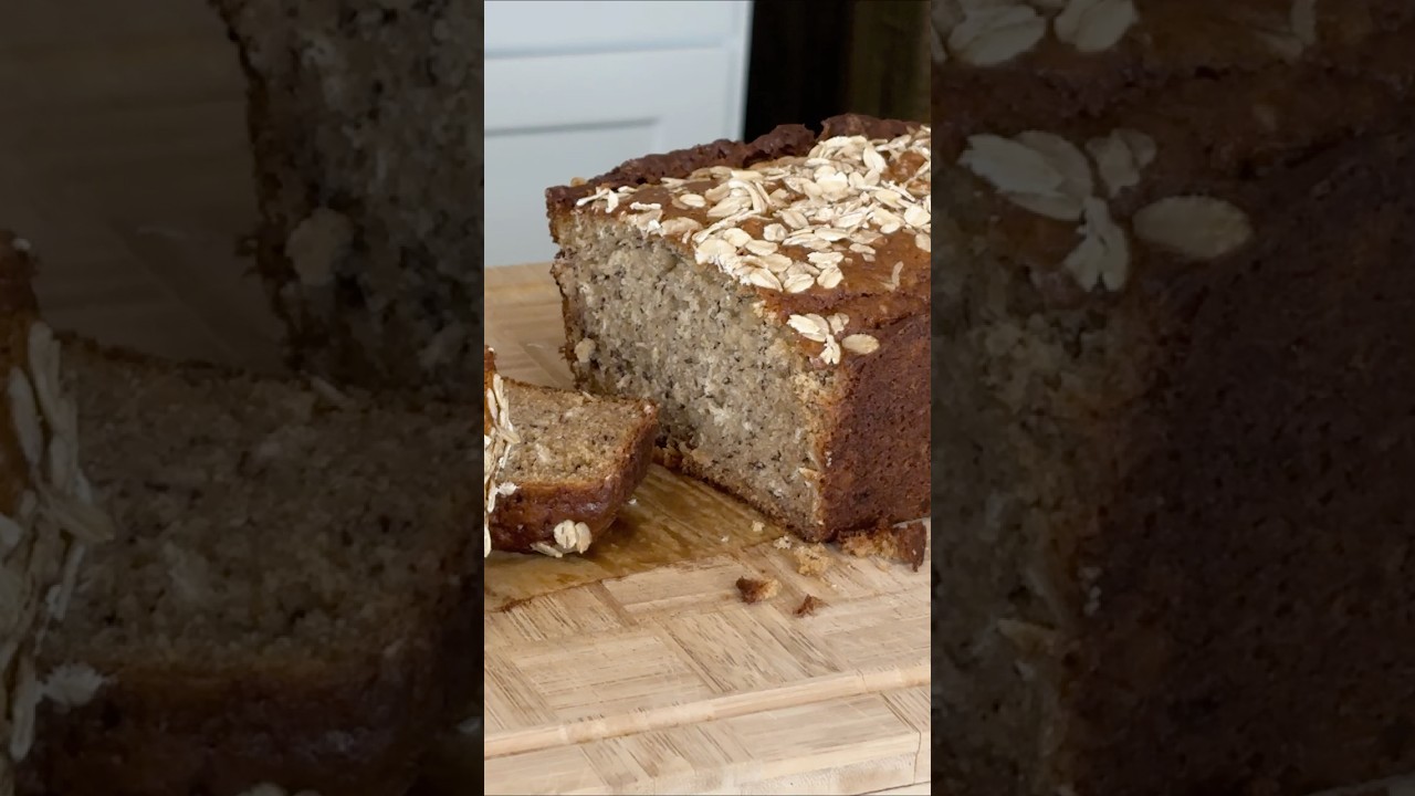 Moist Oatmeal Banana Bread- Every Time