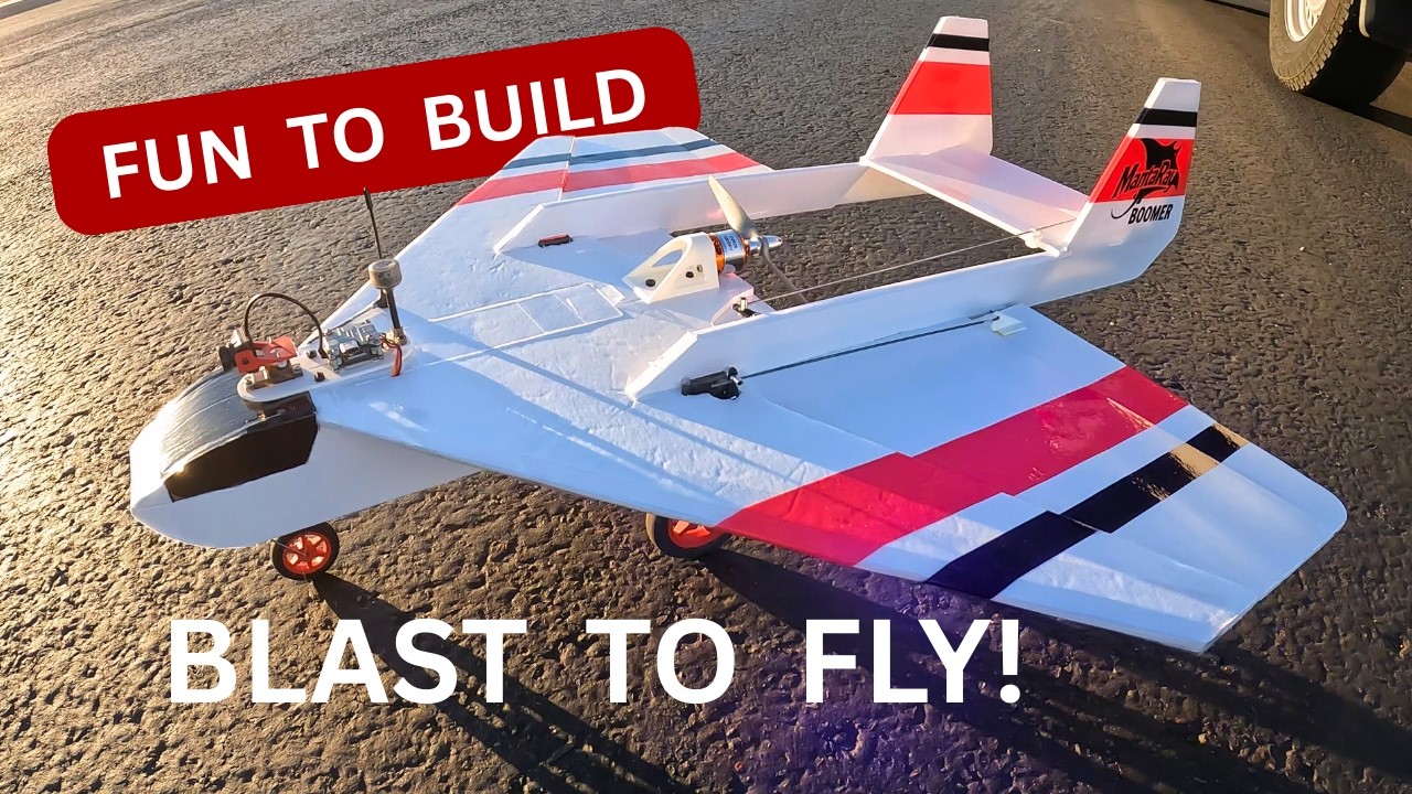 Fun Build and Amazing to Fly -- Mantaray Boomer