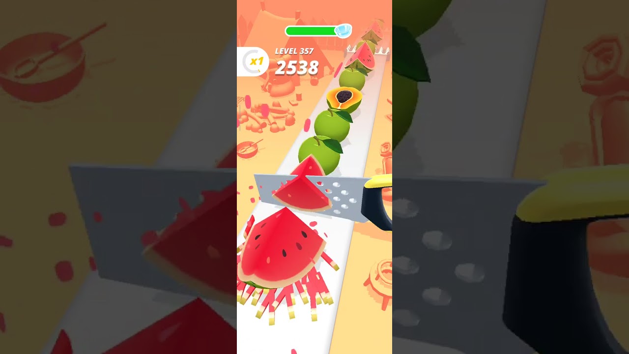 Perfect Slices - Fruits Cutting Gameplay  🌿🪻🌿