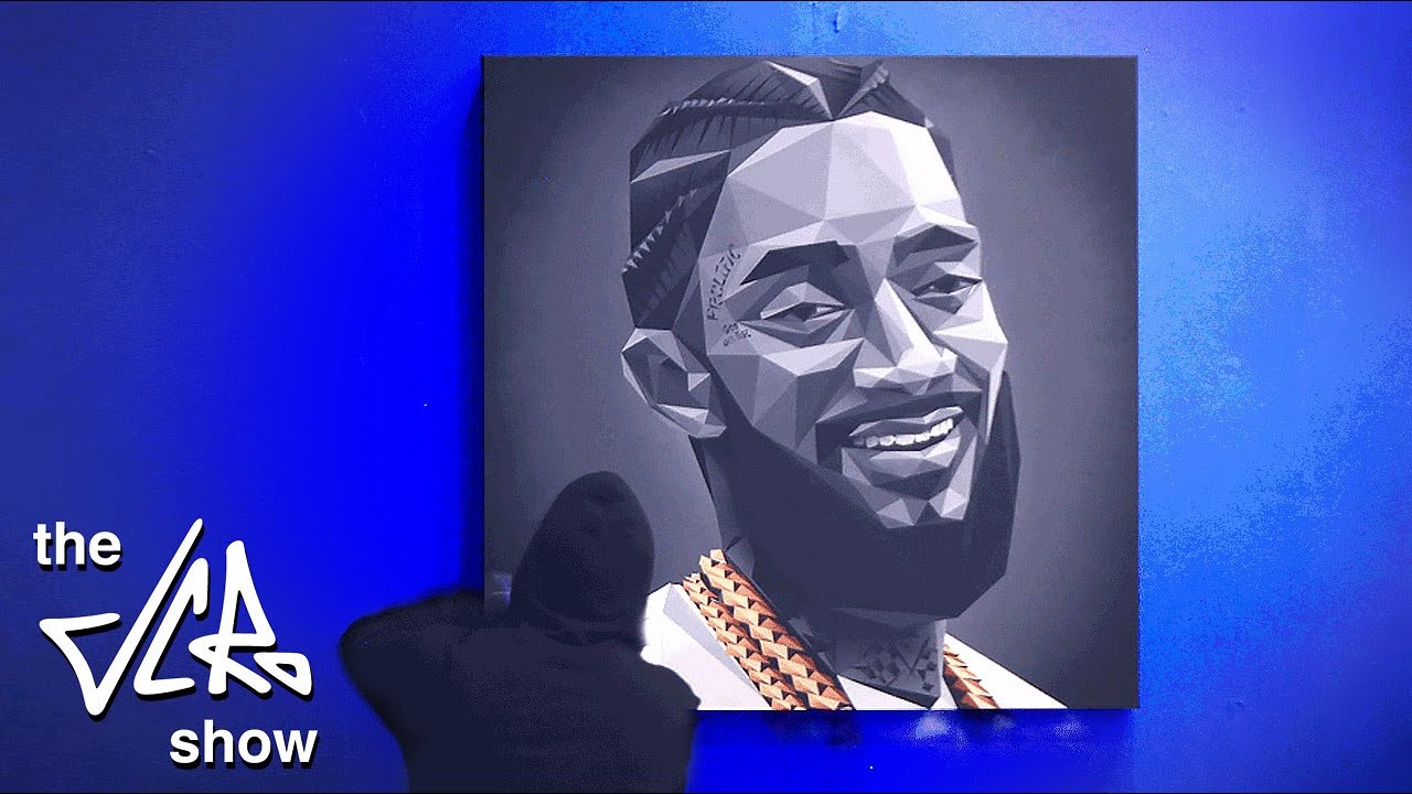 painting a Nipsey Hussle Tribute RIP // the JC Ro Show: Season 2 Episode 2