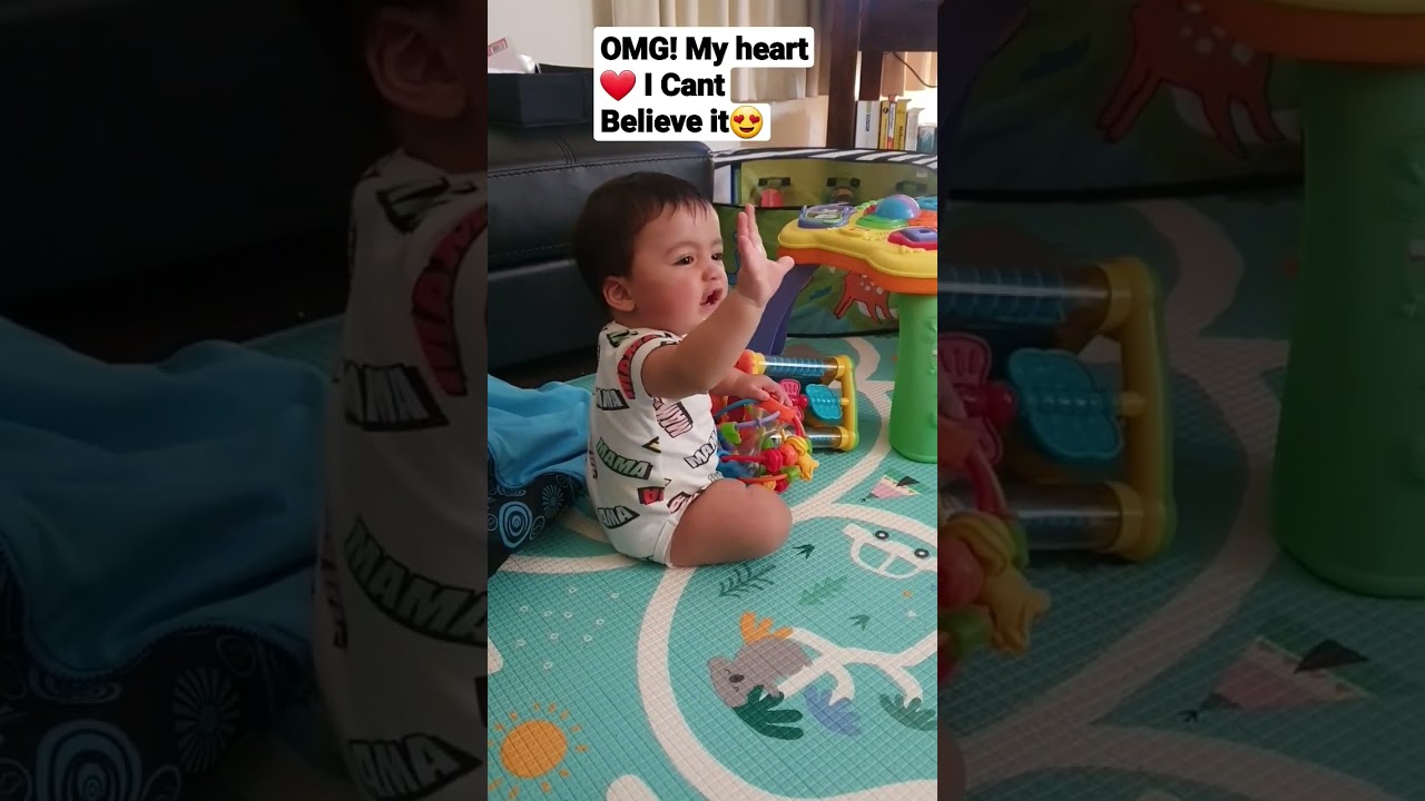 My 7months old Baby waving goodbye #baby #babyboy #milestone #parenting  #ivf #ivfbaby  #shorts