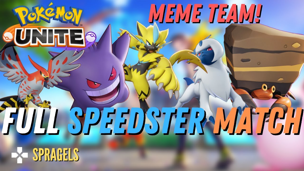 Full Speedster (& Crustle) Meme Team Match! - Pokemon Unite ft MasterWuggles