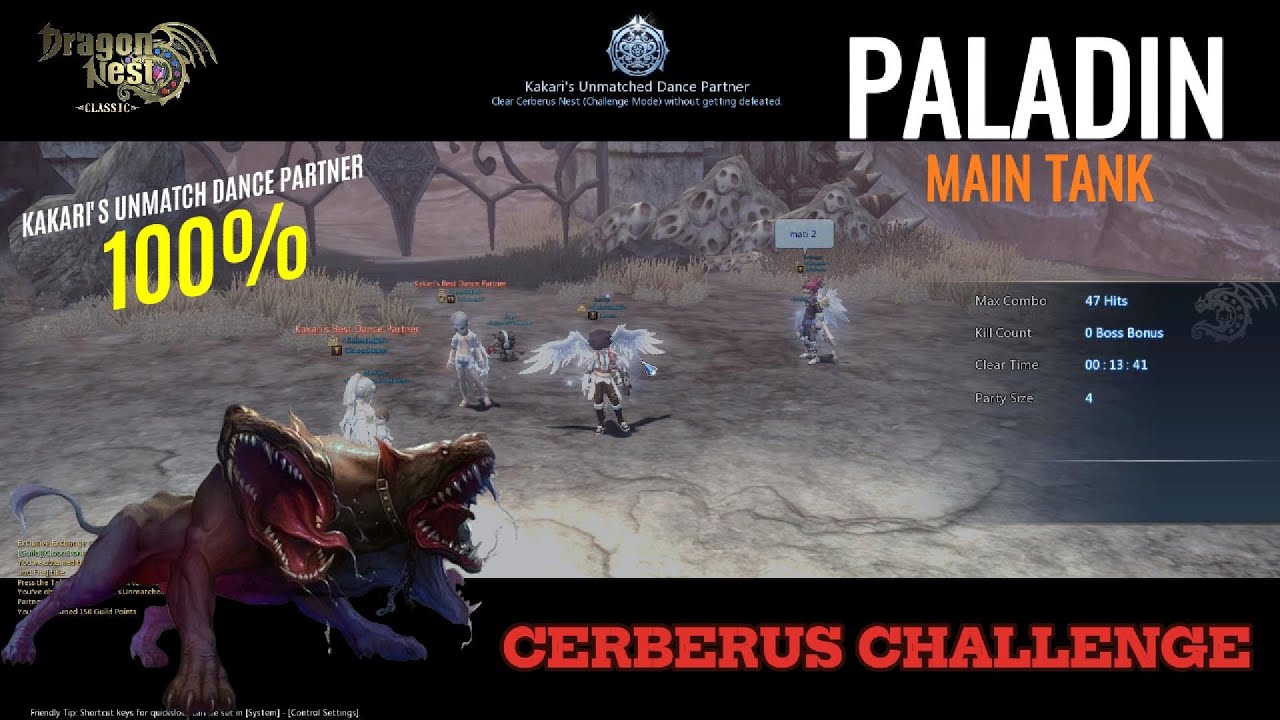 CERBERUS CHALLENGE PALADIN MT POV | Dragon Nest Classic