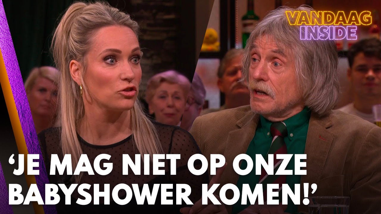Hélène tegen Johan: 'Je mag niet meer op onze babyshower komen' | VANDAAG INSIDE