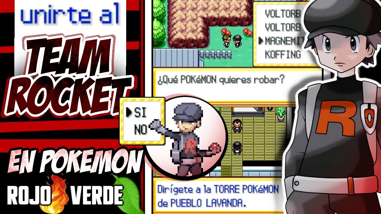 UNIRTE al TEAM ROCKET en POKÉMON Rojo Fuego y Verde Hoja | Gameplay Art