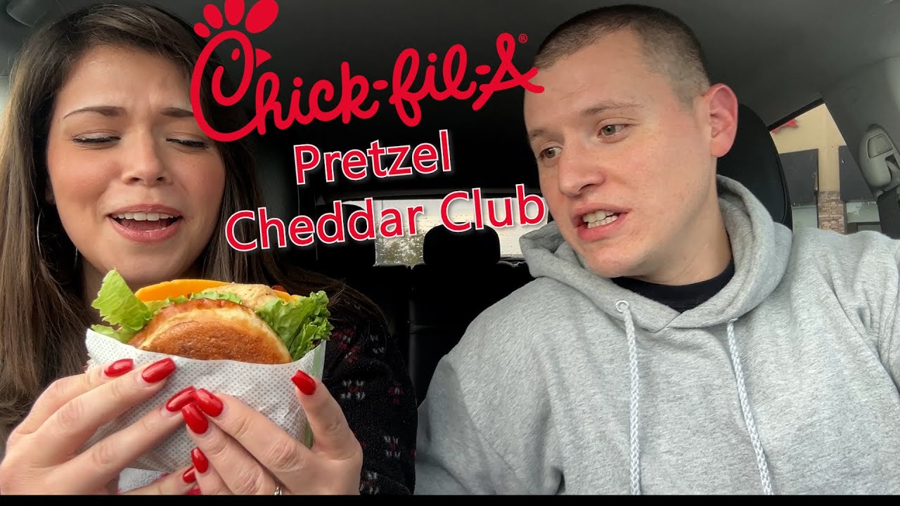 Chick-Fil-A NEW Pretzel Cheddar Club Sandwiches Review