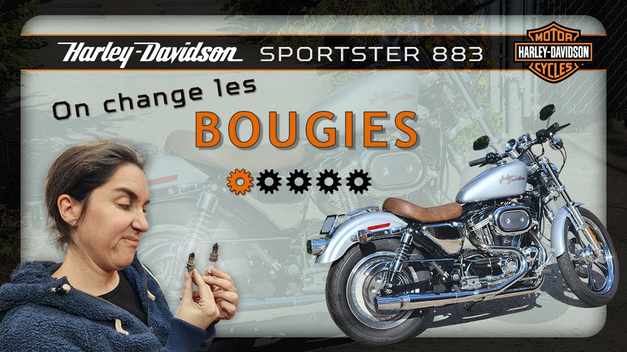 S1 - HD Sportster 883 - 2001 - Changement des bougies - Potato potato!