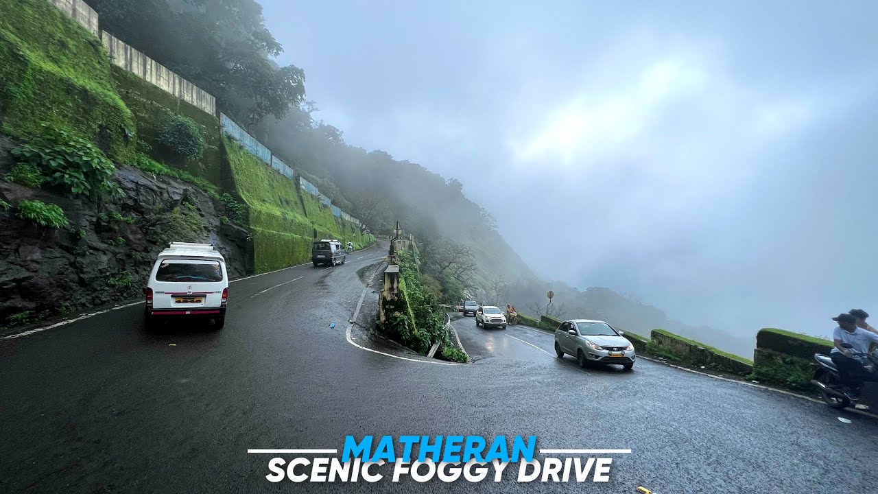 Matheran - 4K | Driving in Fog & Chilling Mist