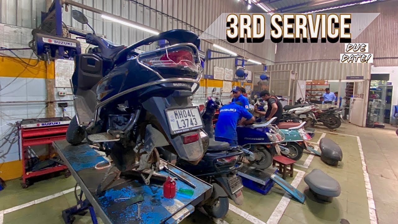 Suzuki burgman 3 Rd service |cost| |due date| #burgman #scooter #service