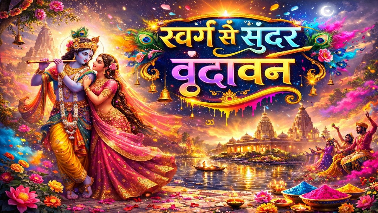 New Krishan bhajan ! स्वर्ग से सुंदर वृंदावन आ कर देखिए ! svarg se sundar vradavan aa kr dekhiye