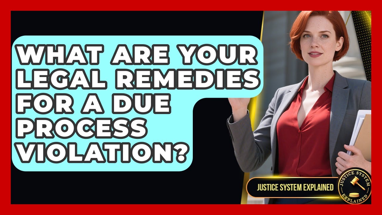What Are Your Legal Remedies For A Due Process Violation? - Justice System Explained