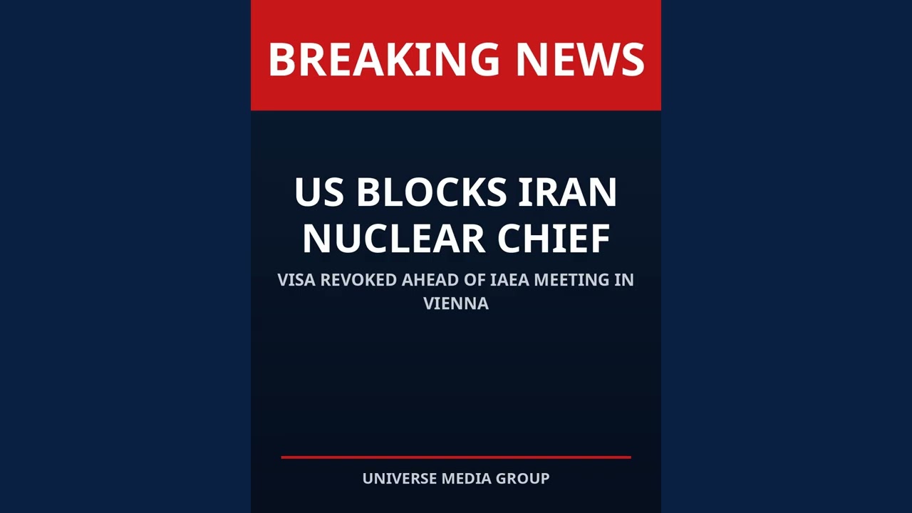 US blocks Iran's nuclear chief from IAEA meeting
