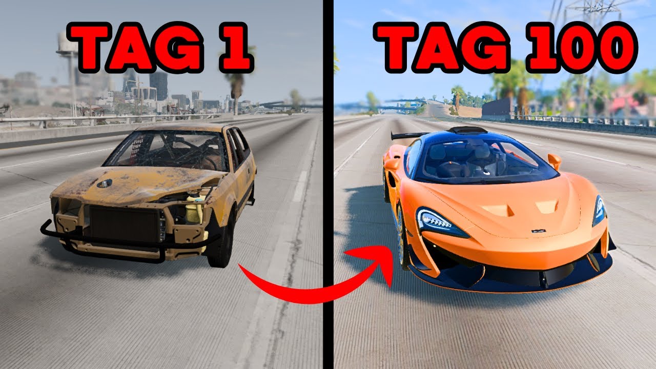 Ich spiele zum ERSTEN MAL den BeamNG Karriere-Modus😱😱😱