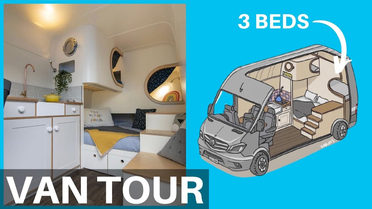 VAN TOUR | Van Life Family With 2 Kids in a Sprinter