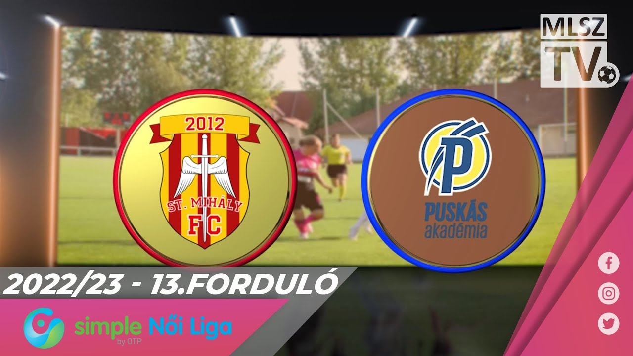 KÉSZ-St. Mihály-Szeged - Puskás Akadémia FC | 4-3 | Simple Női Liga | 13. forduló | MLSZTV