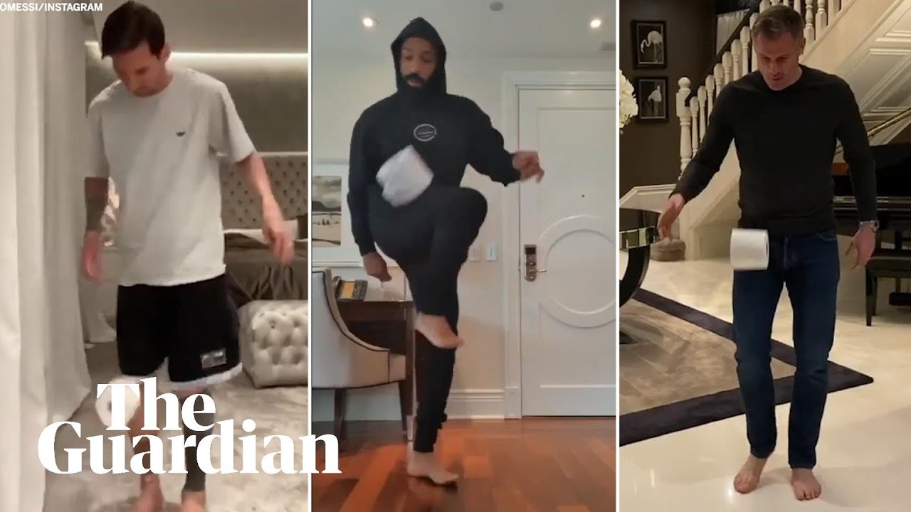 Toilet roll keepie-uppies: sports stars' coronavirus lockdown challenge