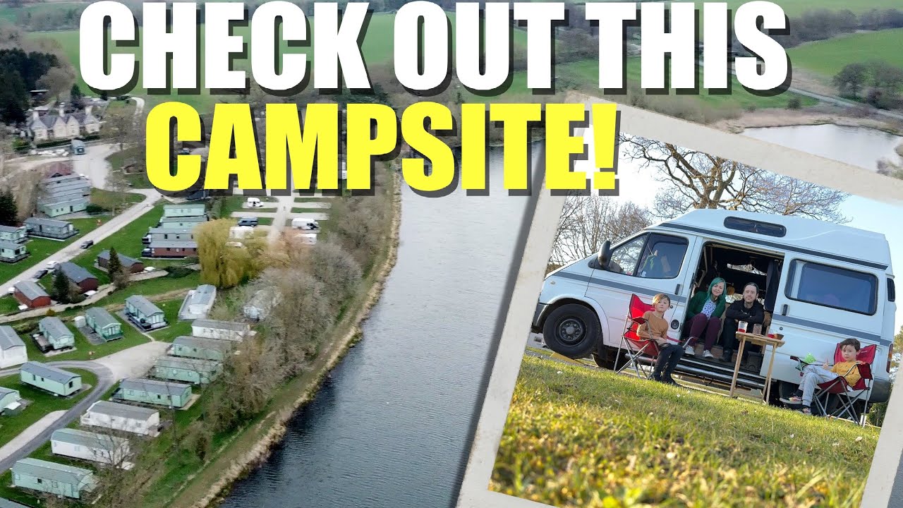 Staying in our first campsite in our 26 year old camper!