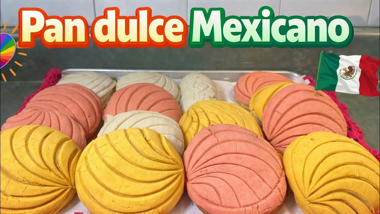 Pan dulce Mexicano sin huevo sin leche suave y esponjoso 