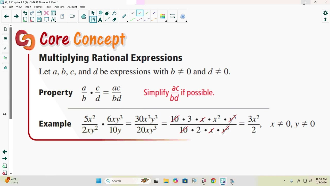 Algebra 2 Chapter 7.3 (1b)