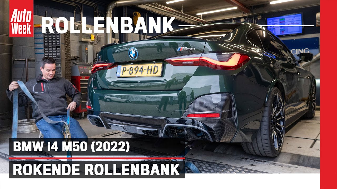 Door deze BMW i4 M50 kwam de rook uit de rollenbank