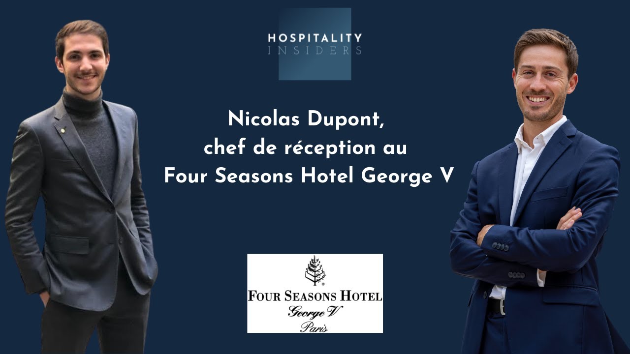 Nicolas Dupont, chef de réception au Four Seasons Hotel George V