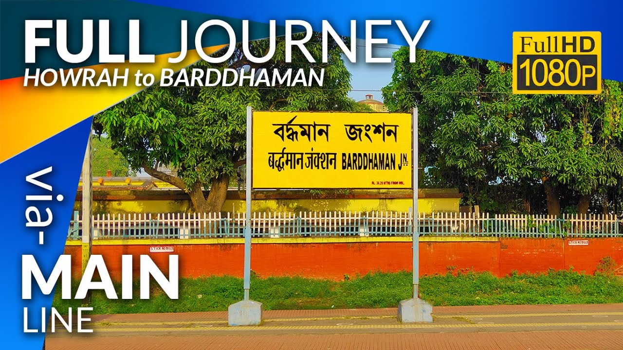 Howrah to Barddhaman Main Line Full Journey Coverage by EMU Train :: Eastern Railway